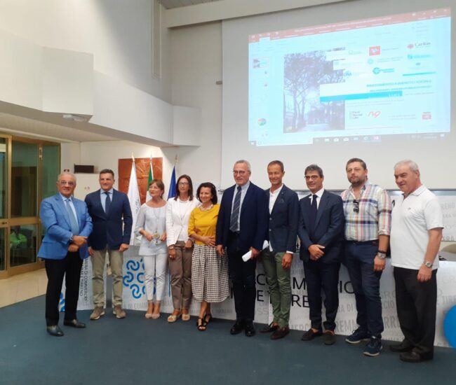 Grosseto, Launch of the social impact pilot project: Caritas, Tv9, COnfesercenti, Chamber of Commerce, Tuscany Region, Ascom, Prefecture, Fondazione Etica, Confindustria, Nuova Solmine Spa.